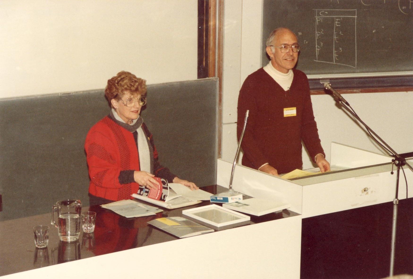 Joan and John Gormley at a seminar in Bathurst in 1987