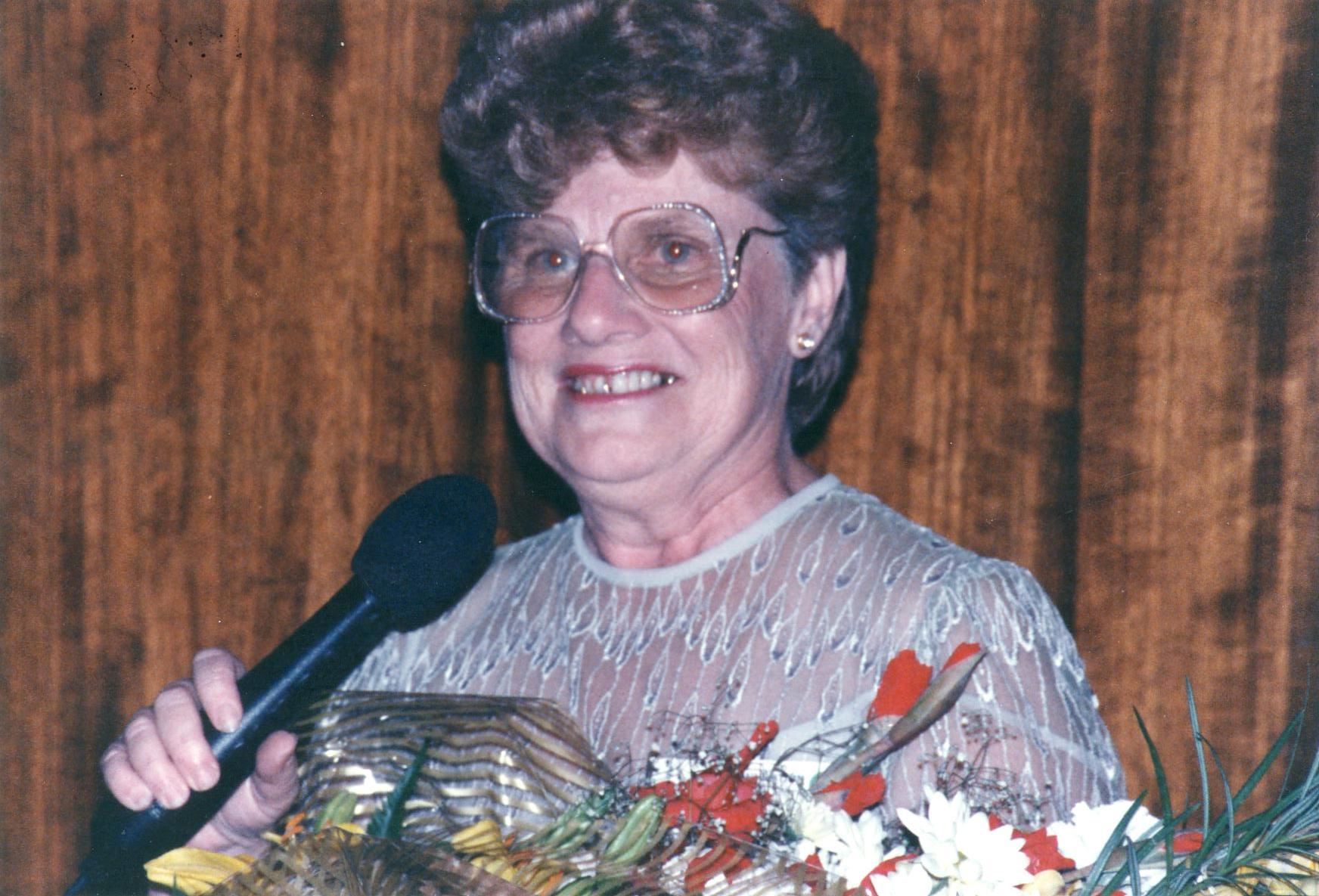 Joan at the Institute of Credit Union Directors Convention, Canberra 1988